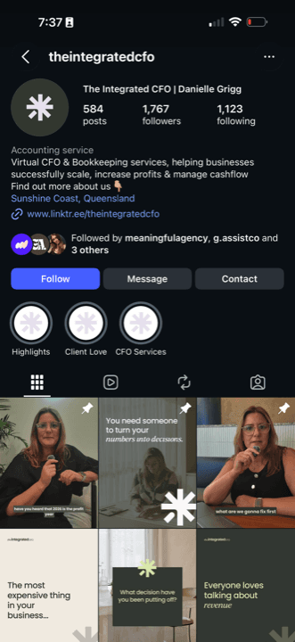 The Integrated CFO Instagram